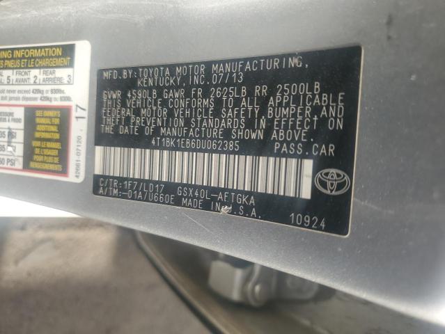2013 TOYOTA AVALON BAS - 4T1BK1EB6DU062385