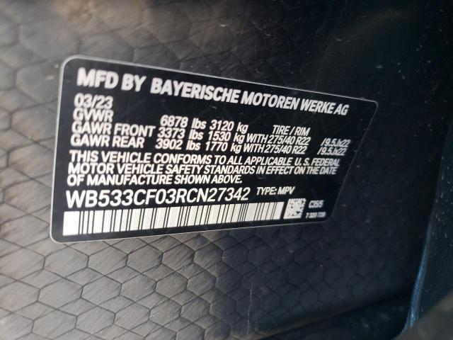 2024 BMW IX M60 WB533CF03RCN27342