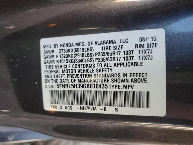 2016 HONDA ODYSSEY SE - 5FNRL5H39GB010435