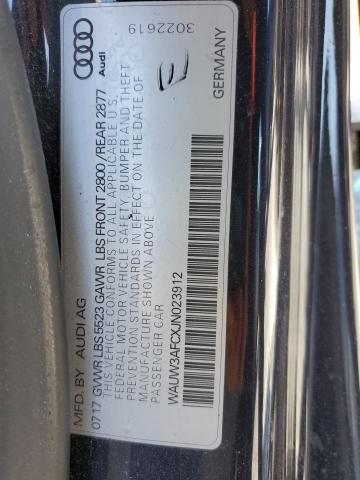 2018 AUDI A7 PREMIUM WAUW3AFCXJN023912
