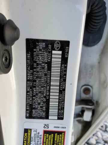 2018 TOYOTA CAMRY L - 4T1B11HK3JU669550