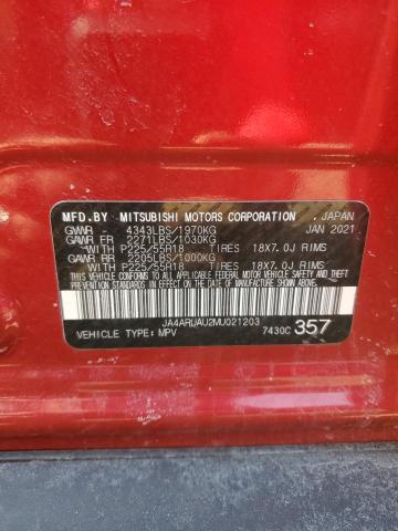 2021 MITSUBISHI OUTLANDER - JA4ARUAU2MU021203