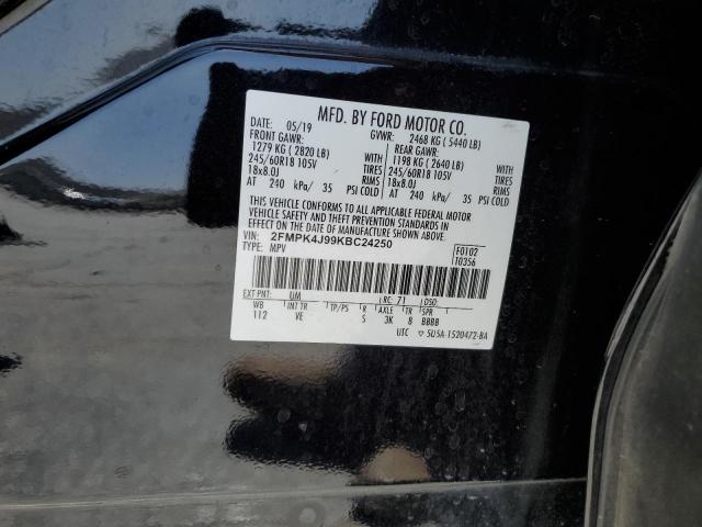 2019 FORD EDGE SEL - 2FMPK4J99KBC24250