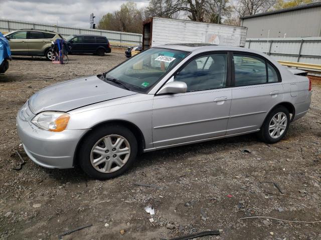 HONDA CIVIC EX 2003 silver sedan 4d gas 1HGES26703L000858 photo #1