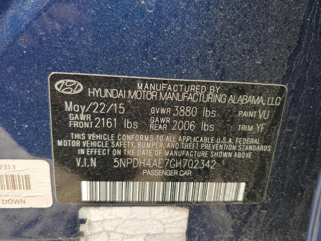 2016 HYUNDAI ELANTRA SE - 5NPDH4AE7GH702342