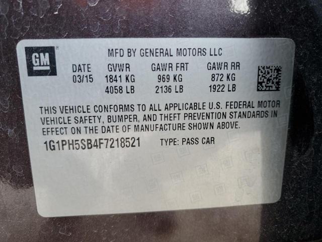 2015 CHEVROLET CRUZE ECO 1G1PH5SB4F7218521