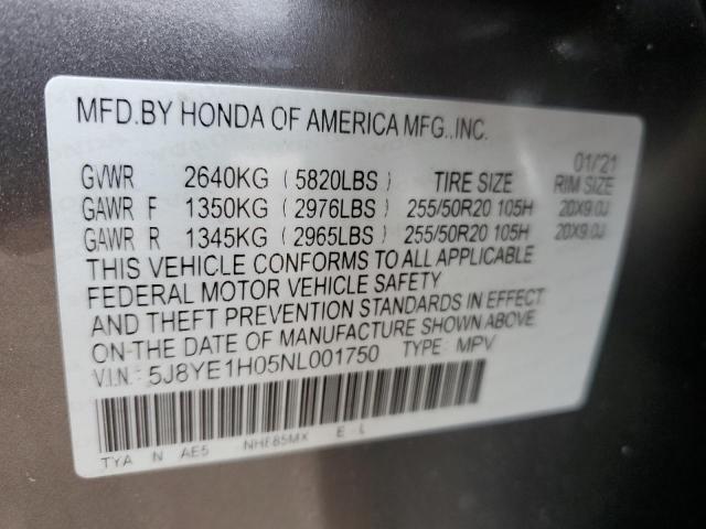 2022 ACURA MDX A-SPEC - 5J8YE1H05NL001750