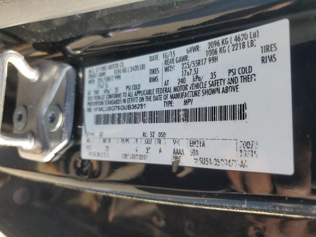2016 FORD ESCAPE SE - 1FMCU0G76GUB36281