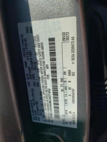 2021 FORD ESCAPE SEL - 1FMCU0H64MUA57452
