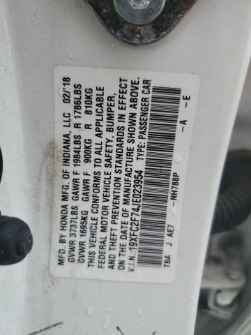 2018 HONDA CIVIC EX - 19XFC2F74JE023954
