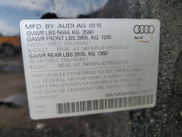 2015 AUDI SQ5 PRESTI WA1VGAFP8FA119617