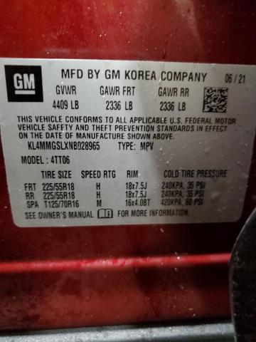 2022 BUICK ENCORE GX KL4MMGSLXNB028965