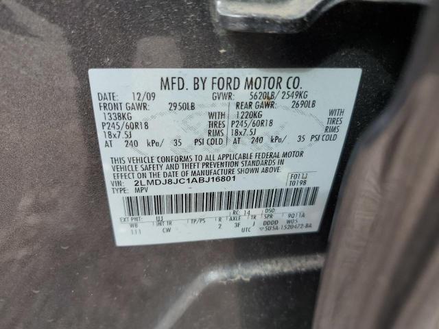 2010 LINCOLN MKX - 2LMDJ8JC1ABJ16801