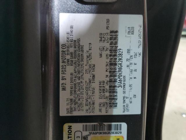 2016 FORD FUSION TIT - 3FA6P0K98GR283829