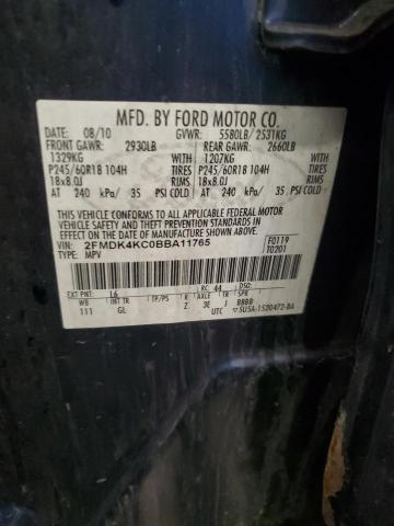 2011 FORD EDGE LIMIT - 2FMDK4KC0BBA11765