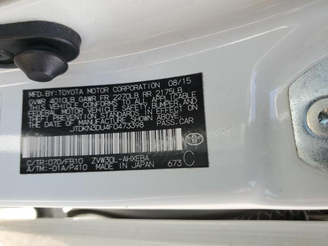 2015 TOYOTA PRIUS - JTDKN3DU4F0473398