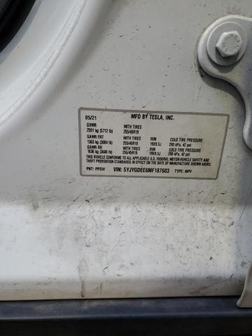 2021 TESLA MODEL Y - 5YJYGDEE6MF187603