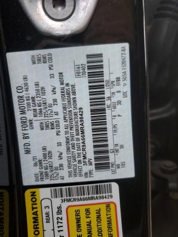 2021 FORD BRONCO SPO 3FMCR9A66MRA98429