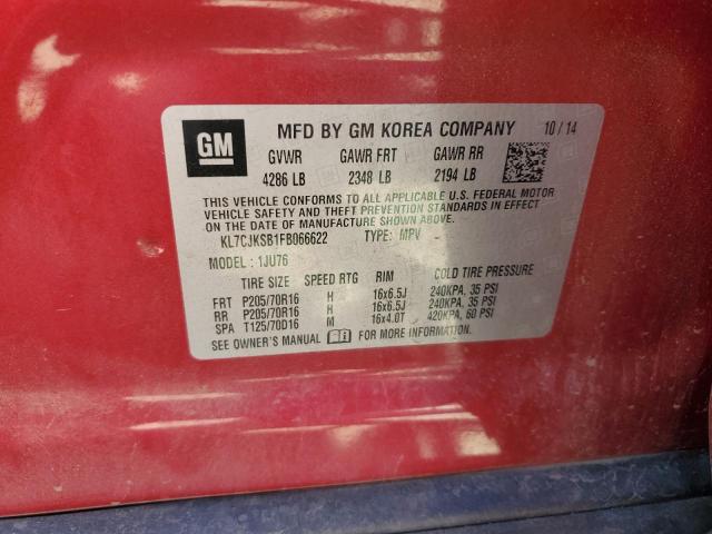 2015 CHEVROLET TRAX LS - KL7CJKSB1FB066622