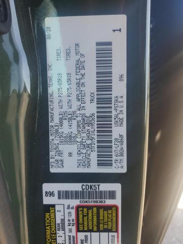 2020 TOYOTA TUNDRA CRE - 5TFDY5F1XLX953656