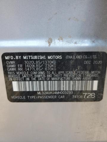 2021 MITSUBISHI MIRAGE ES ML32AUHJ4MH003293