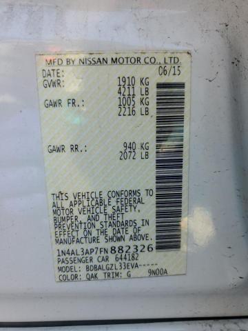 2015 NISSAN ALTIMA 2.5 - 1N4AL3AP7FN882326