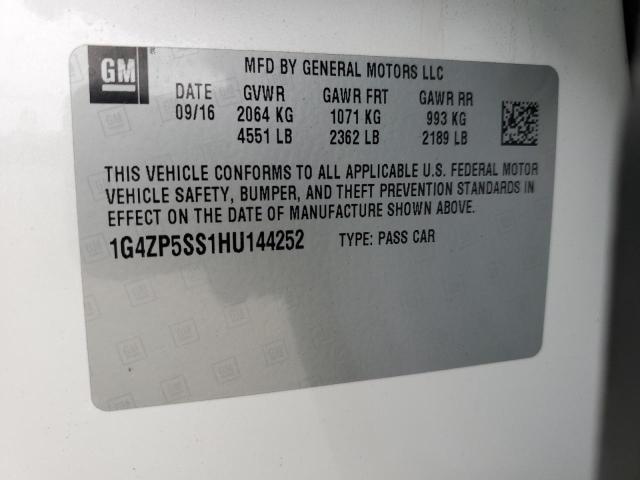 2017 BUICK LACROSSE E 1G4ZP5SS1HU144252