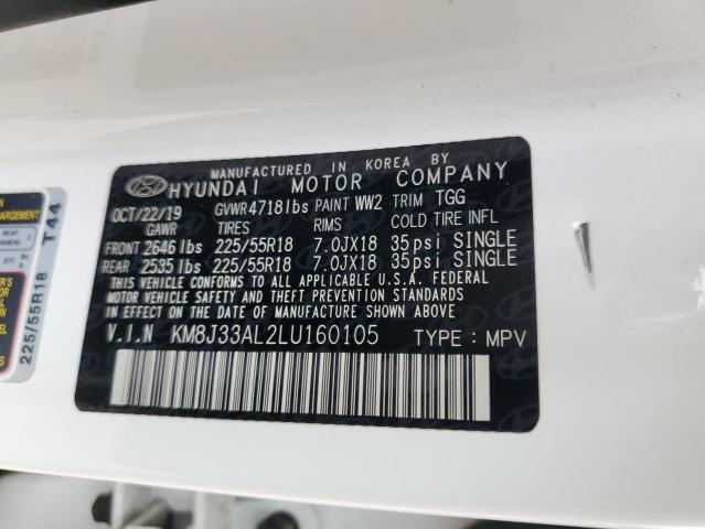 2020 HYUNDAI TUCSON LIM - KM8J33AL2LU160105