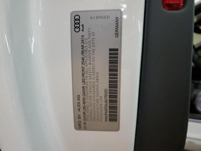 2018 AUDI S5 PREMIUM WAUP4AF5XJA075020