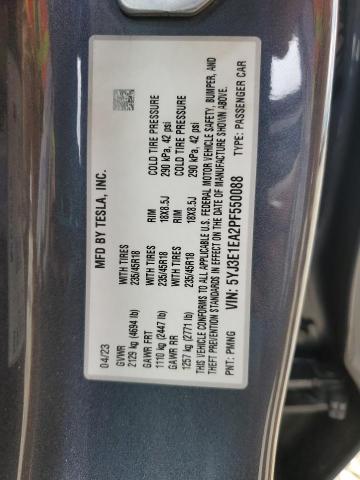 2023 TESLA MODEL 3 - 5YJ3E1EA2PF550088
