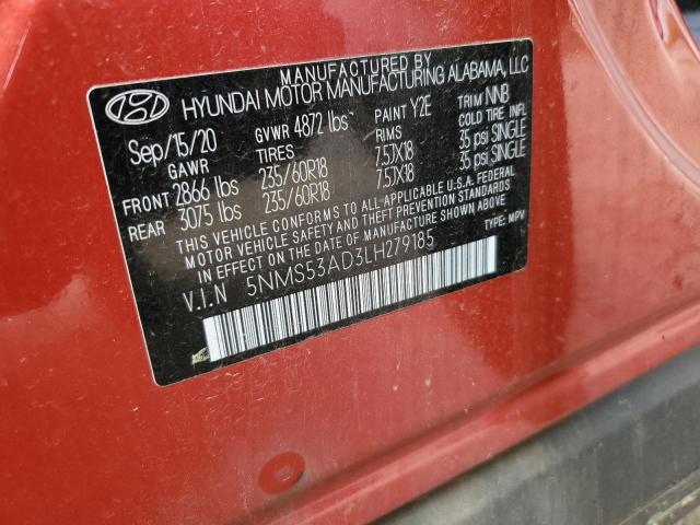 2020 HYUNDAI SANTA FE L - 5NMS53AD3LH279185