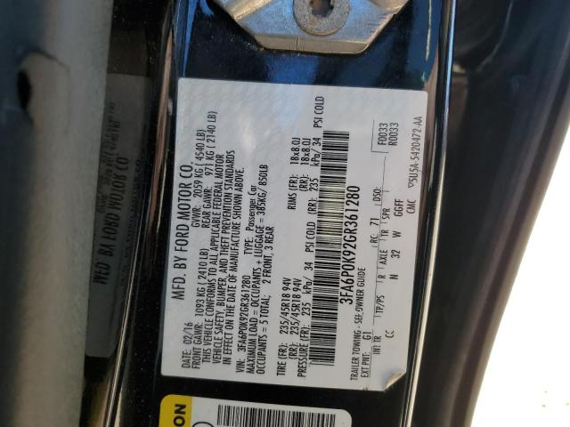 2016 FORD FUSION TIT - 3FA6P0K92GR361280