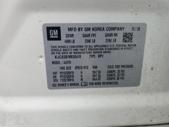 2021 BUICK ENCORE PRE - KL4CJESB1MB345418