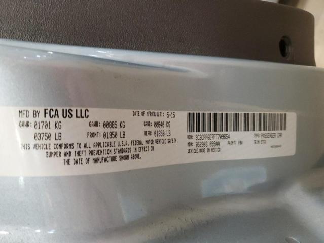 2015 FIAT 500 ELECTR 3C3CFFGE7FT709654