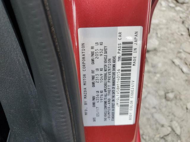 2017 MAZDA 6 TOURING - JM1GL1V58H1140156