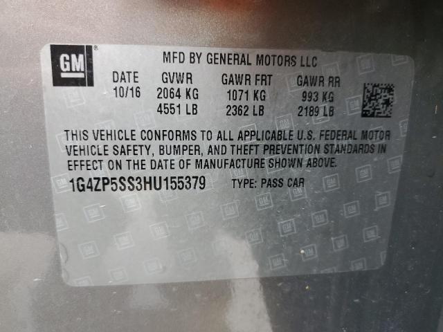 2017 BUICK LACROSSE E 1G4ZP5SS3HU155379