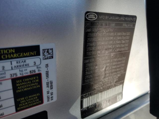 2019 LAND ROVER RANGE ROVE - SALWR2RV4KA828407