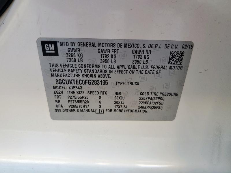 2015 CHEVROLET SILVERADO - 3GCUKTEC0FG283195
