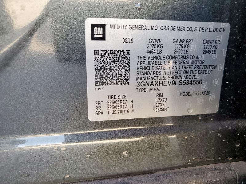 2020 CHEVROLET EQUINOX LS - 3GNAXHEV9LS534556