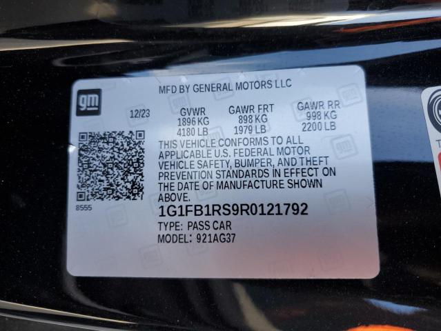 2024 CHEVROLET CAMARO LS - 1G1FB1RS9R0121792