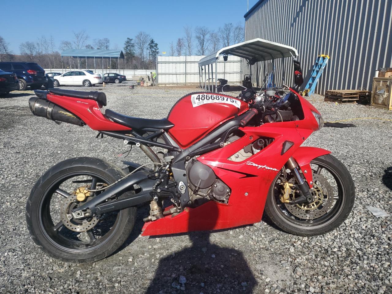  Salvage Triumph Motorcycle Daytona