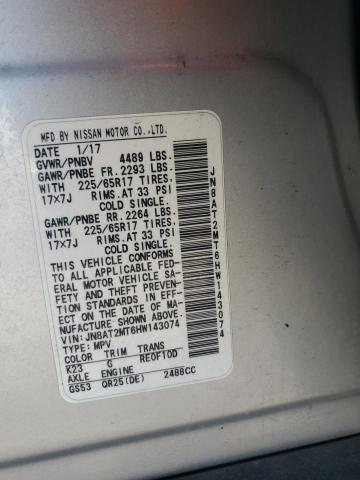 2017 NISSAN ROGUE S - JN8AT2MT6HW143074