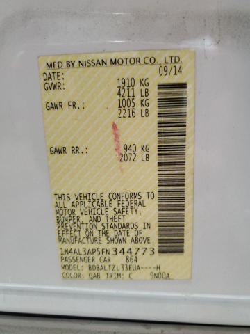 2015 NISSAN ALTIMA 2.5 - 1N4AL3AP5FN344773