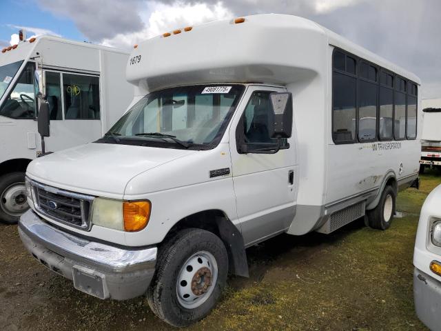 FORD ECONOLINE 2007 white cutaway gas 1FDXE45S47DB29911 photo #3