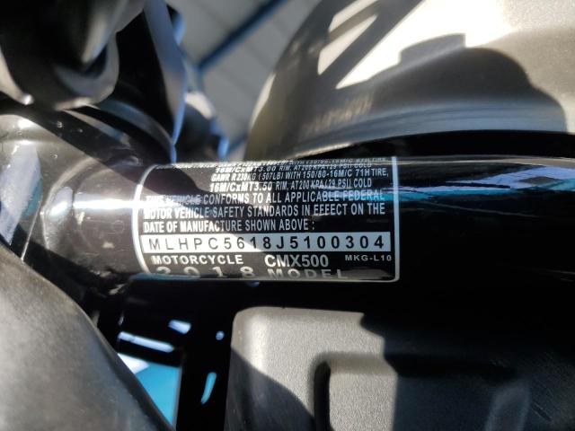2018 HONDA CMX500 MLHPC5618J5100304