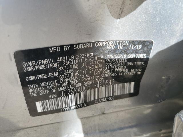 2020 SUBARU FORESTER L - JF2SKAUC6LH460543