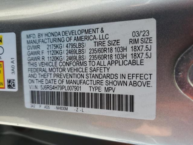 2023 HONDA CR-V EXL 5J6RS4H79PL007901