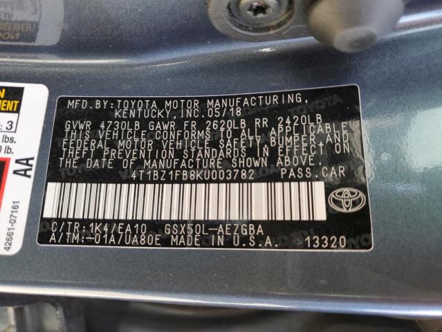 2019 TOYOTA AVALON XLE - 4T1BZ1FB8KU003782