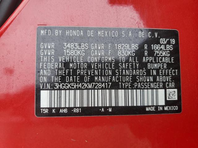 2019 HONDA FIT LX - 3HGGK5H42KM728417
