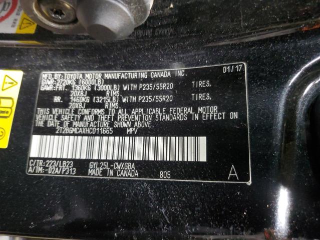 2017 LEXUS RX 450H BA 2T2BGMCAXHC011665